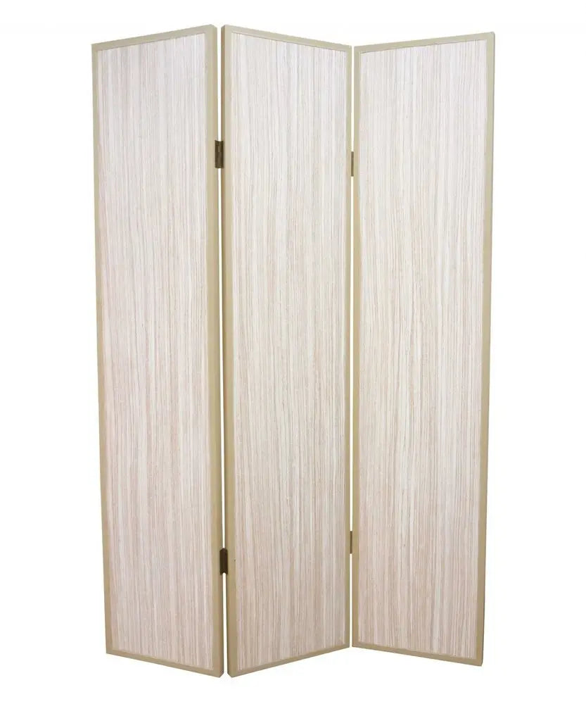 47 X 71 Beige Wood Screen - NOBLE HOME INTERIORS