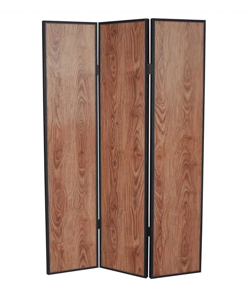 47 X 71 Brown Wood Screen - NOBLE HOME INTERIORS