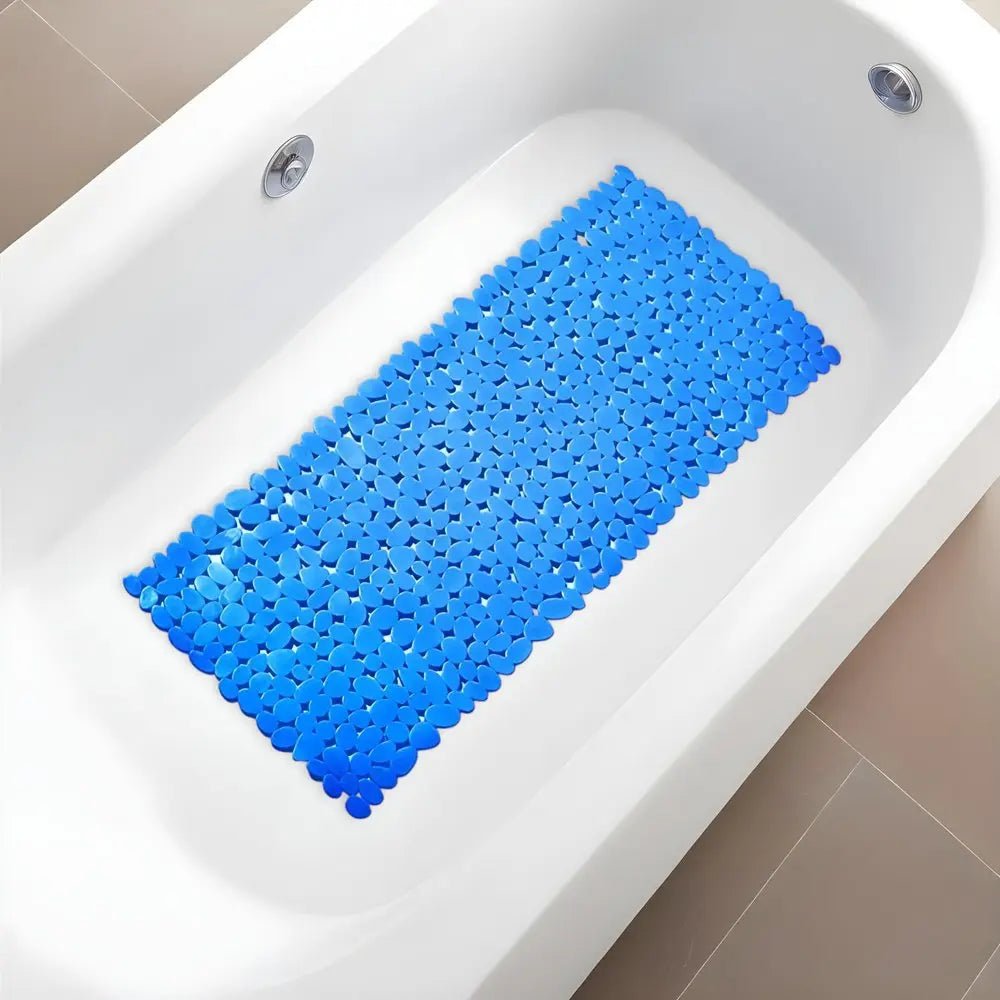 35" Blue Spa Pebbles Non Slip Bathtub Mat HomeRoots