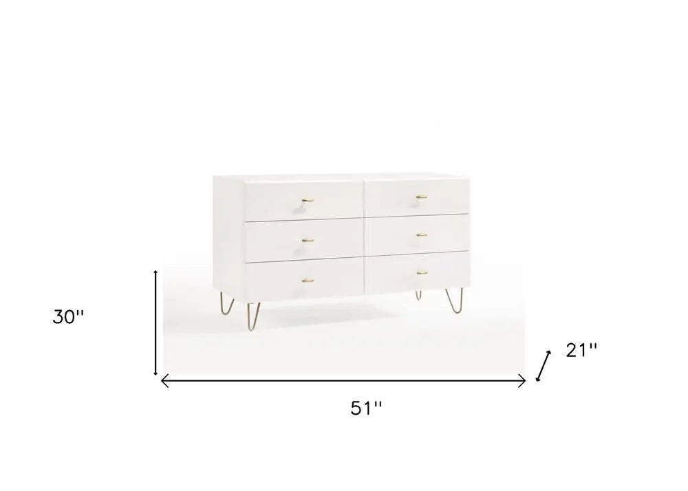 30" White Manufactured Wood Five Drawer Chest HomeRoots