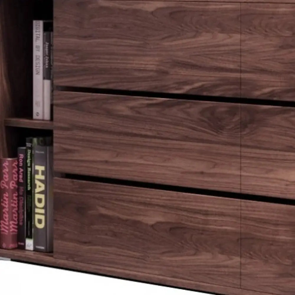 63" Grey Solid Wood Six Drawer Double Dresser