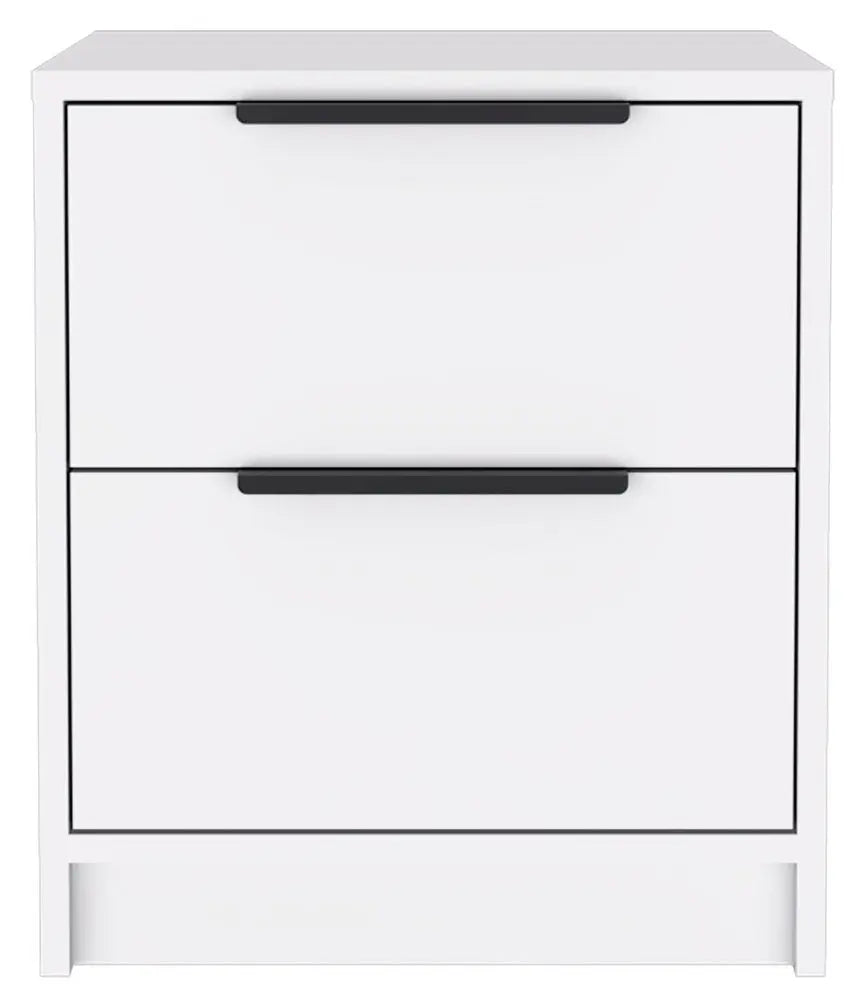 19" Wood Two Drawer Nightstand HomeRoots