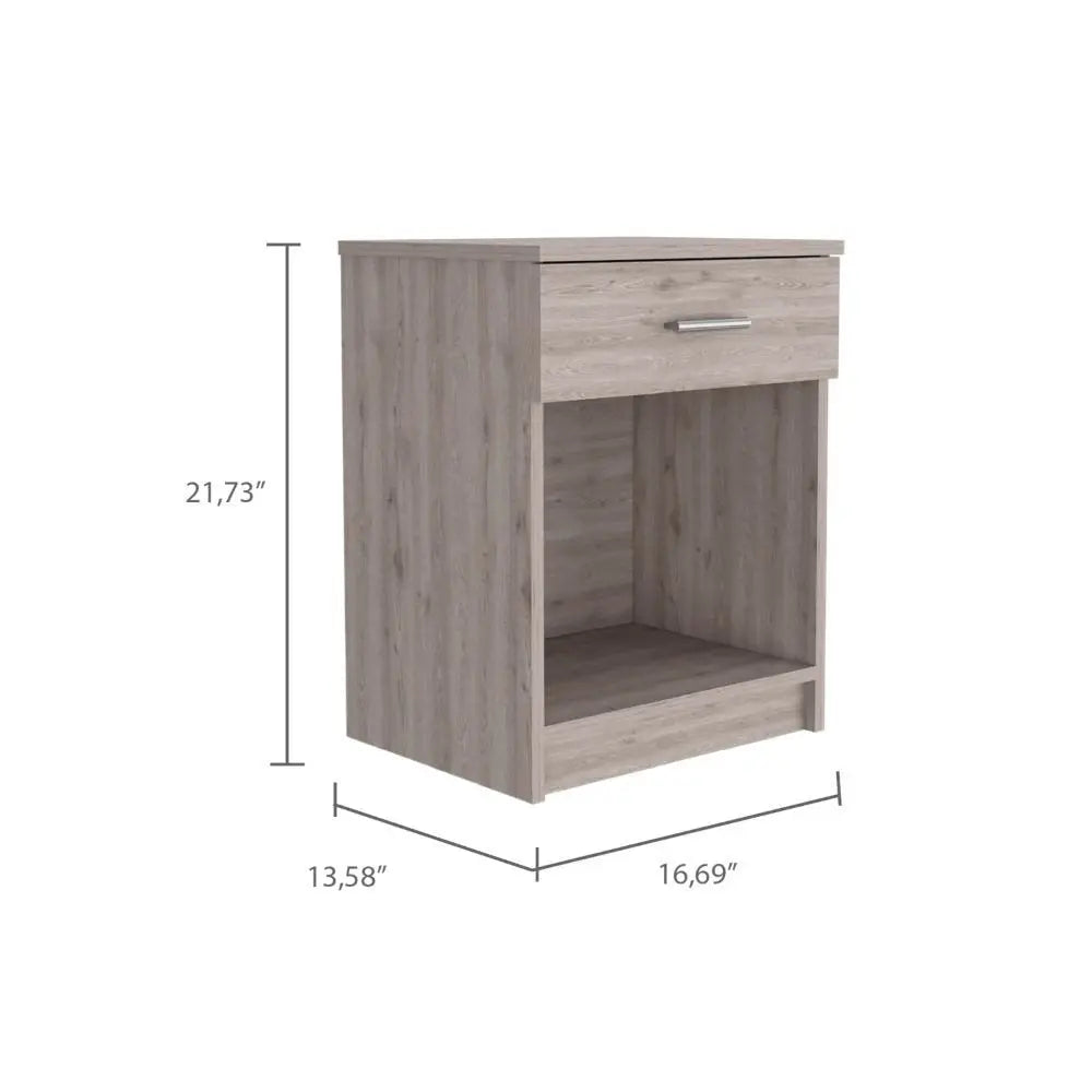 22" Wood One Drawer Nightstand HomeRoots
