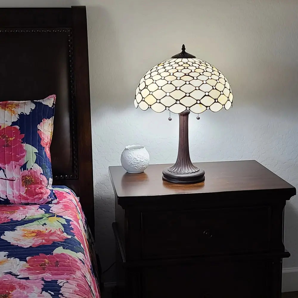 23" Dark Brown Metal Two Light Candlestick Table Lamp With White Shade HomeRoots