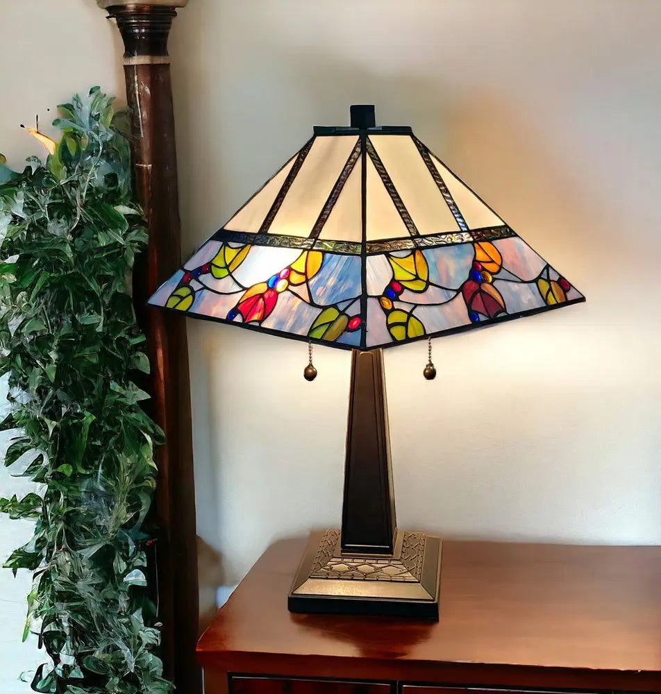 22" Dark Brown Metal Two Light Candlestick Table Lamp With White Shade HomeRoots