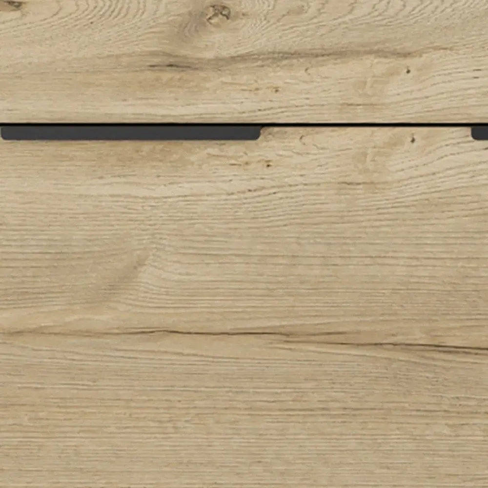 47" Brown and Black Four Drawer Double Dresser HomeRoots