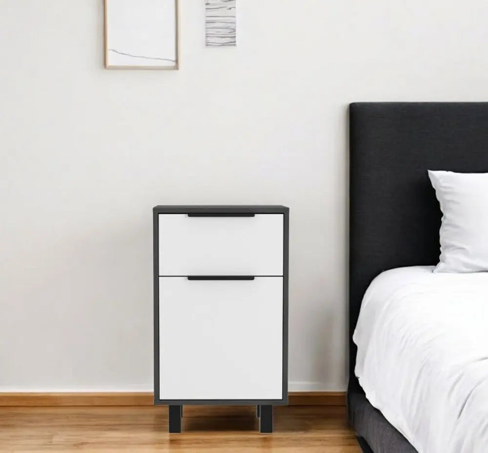 28" Wood One Drawer Nightstand HomeRoots