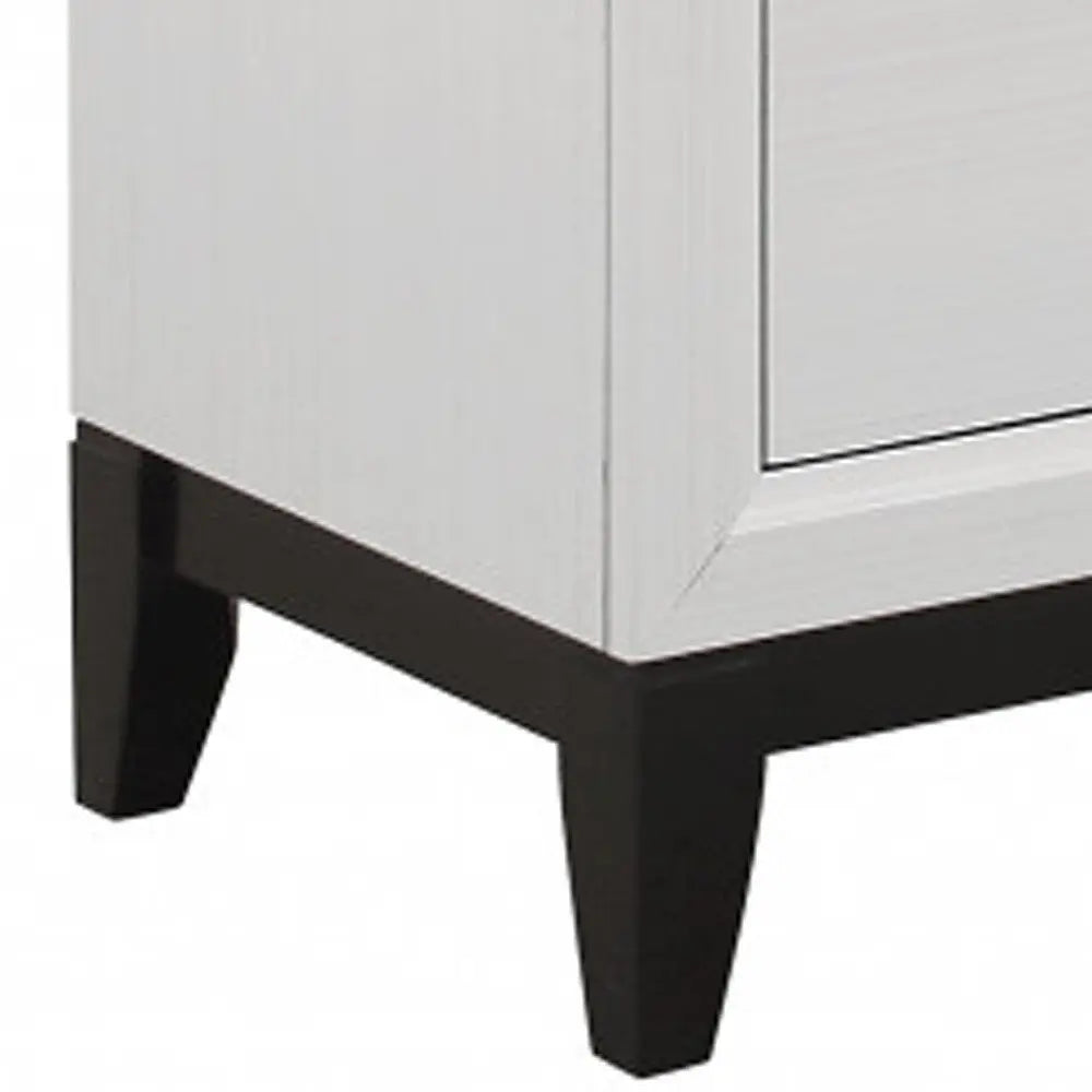 31" White Wood Five Drawer Standard Chest