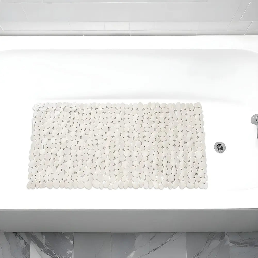 35" Beige Spa Pebbles Non Slip Bathtub Mat HomeRoots