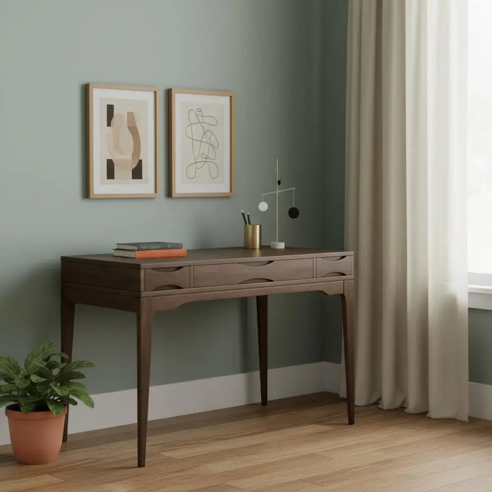 48" Brown Wood Computer Desk - NOBLE HOME INTERIORS