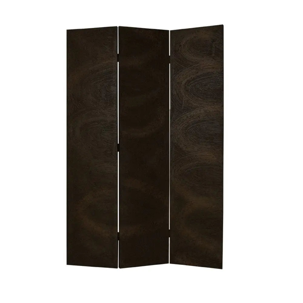 48" X 72" Black Wood Canvas Screen - NOBLE HOME INTERIORS