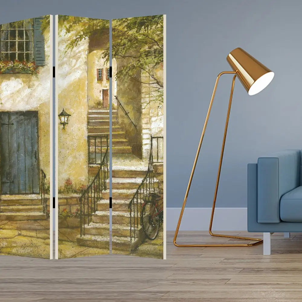 48 X 72 Multi Color European Promenade Screen - NOBLE HOME INTERIORS