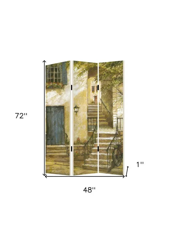 48 X 72 Multi Color European Promenade Screen - NOBLE HOME INTERIORS