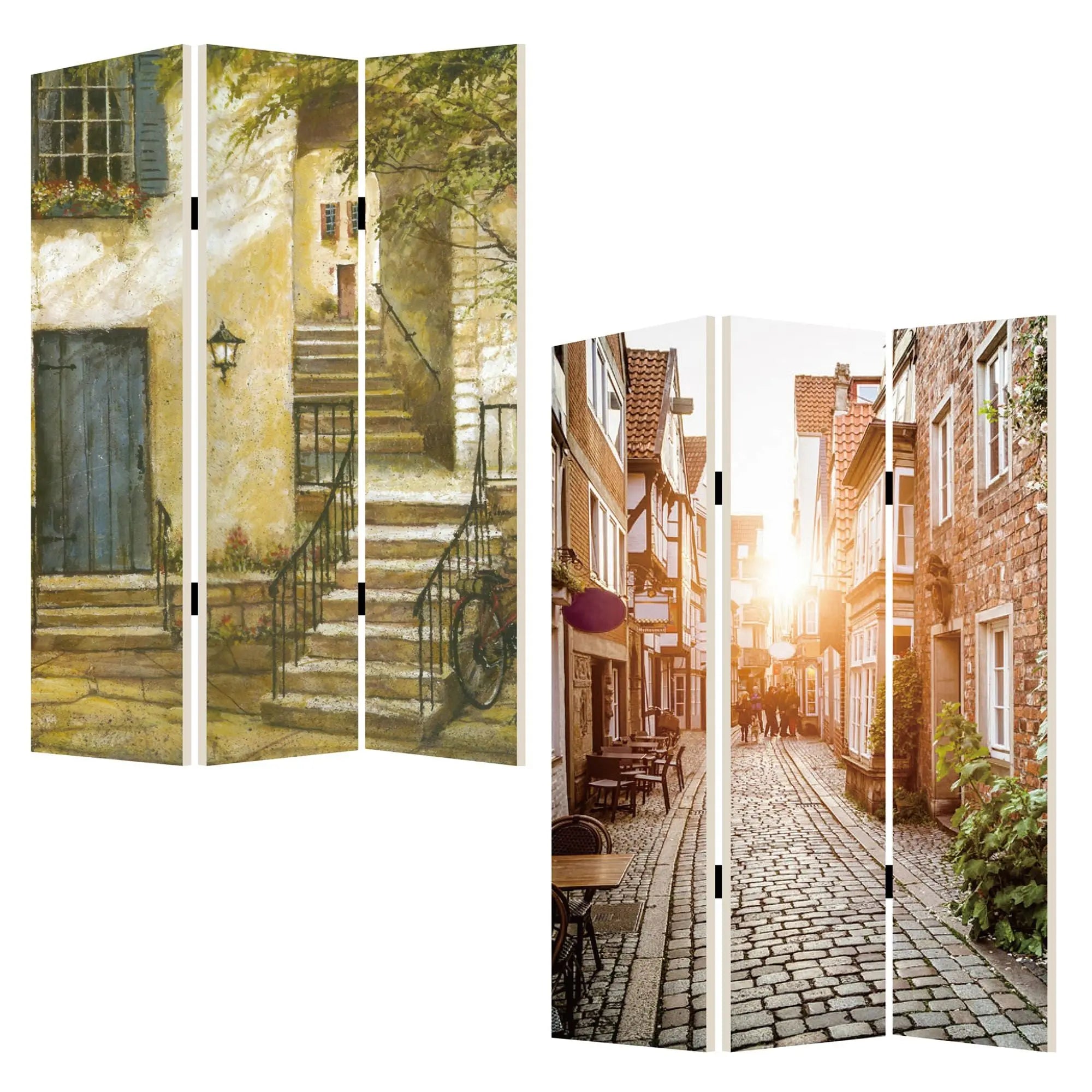 48 X 72 Multi Color European Promenade Screen - NOBLE HOME INTERIORS