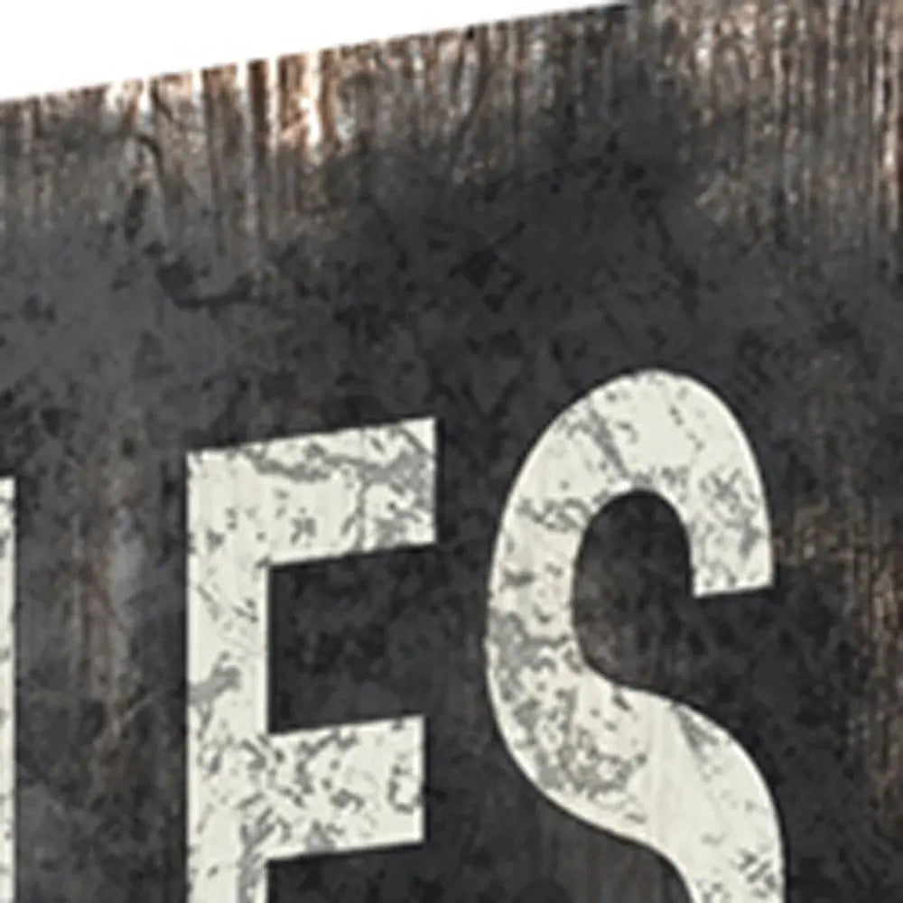 48 X 72 Multi Color Wood Canvas Family Rule Screen - NOBLE HOME INTERIORS