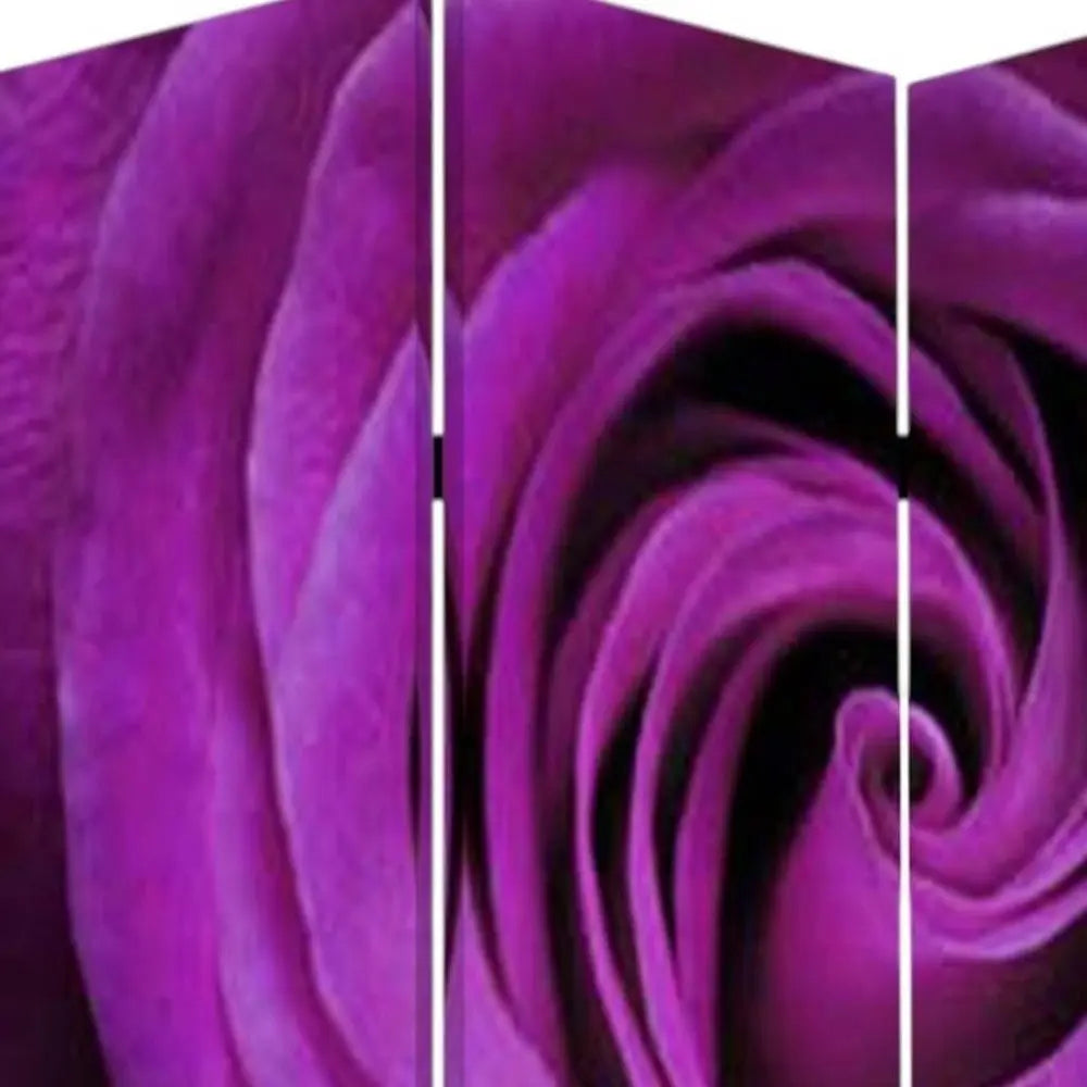 48 X 72 Multi Color Wood Canvas Flourish Screen - NOBLE HOME INTERIORS