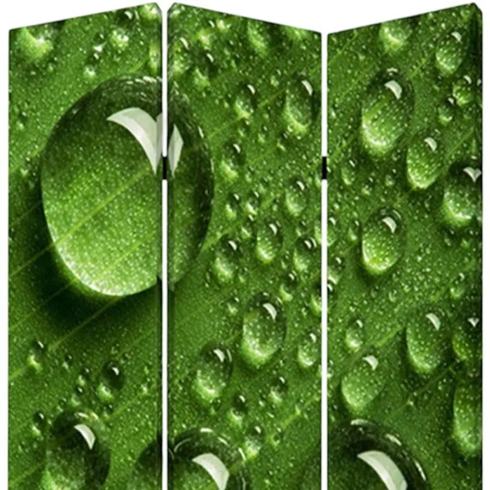 48" X 72" Multi Color Wood Canvas Rain Screen - NOBLE HOME INTERIORS