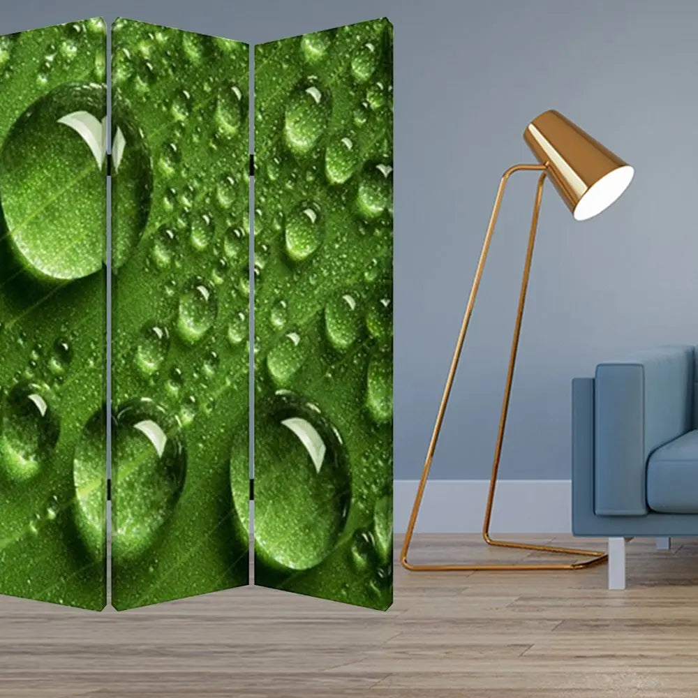 48" X 72" Multi Color Wood Canvas Rain Screen - NOBLE HOME INTERIORS