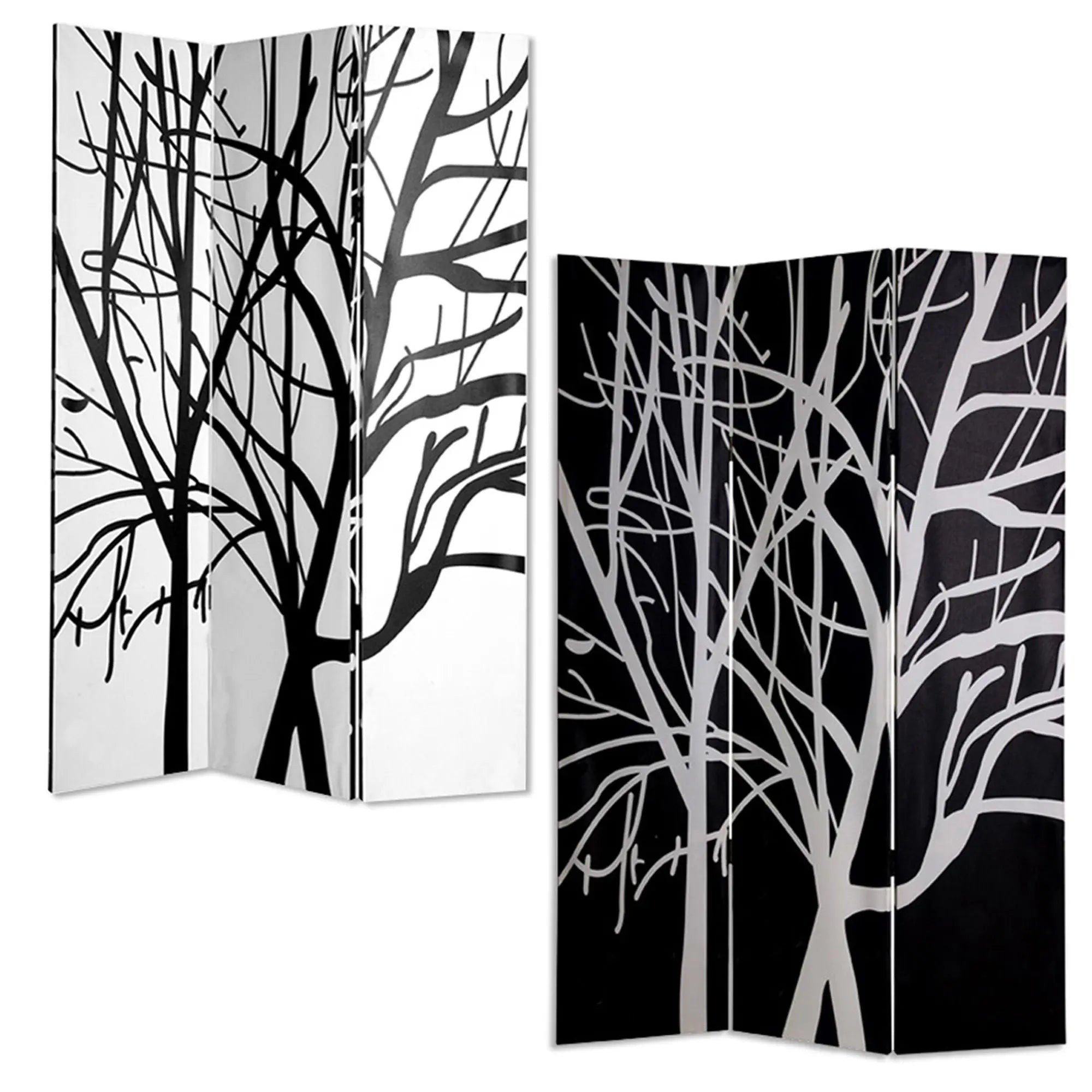 48" X 72" Multi Color Wood Canvas Tranquillity Screen - NOBLE HOME INTERIORS