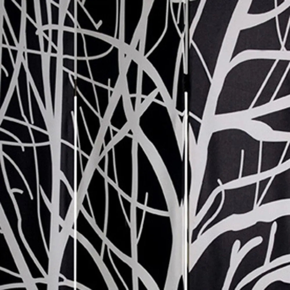 48" X 72" Multi Color Wood Canvas Tranquillity Screen - NOBLE HOME INTERIORS