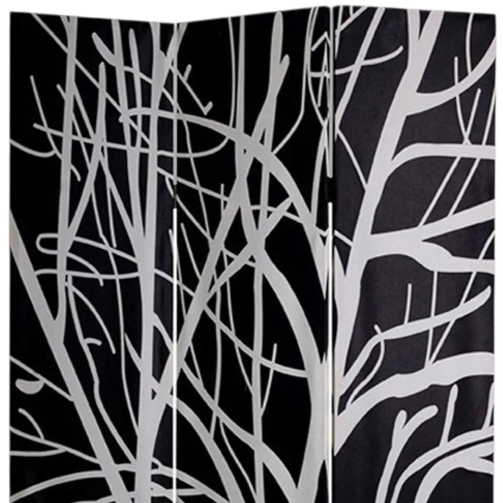 48" X 72" Multi Color Wood Canvas Tranquillity Screen - NOBLE HOME INTERIORS