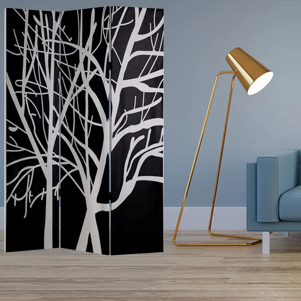 48" X 72" Multi Color Wood Canvas Tranquillity Screen - NOBLE HOME INTERIORS