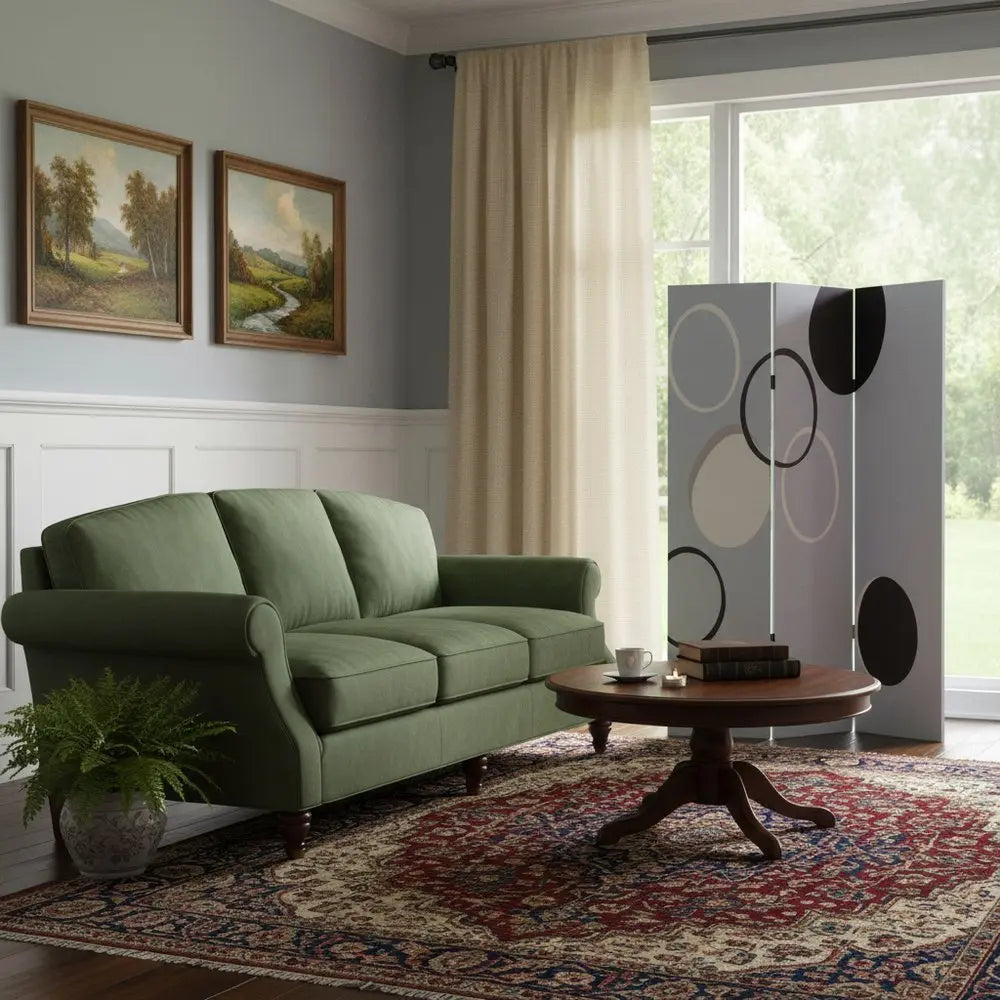 48" X 72" Muti Color Black Metal 3 Panel Screen - NOBLE HOME INTERIORS