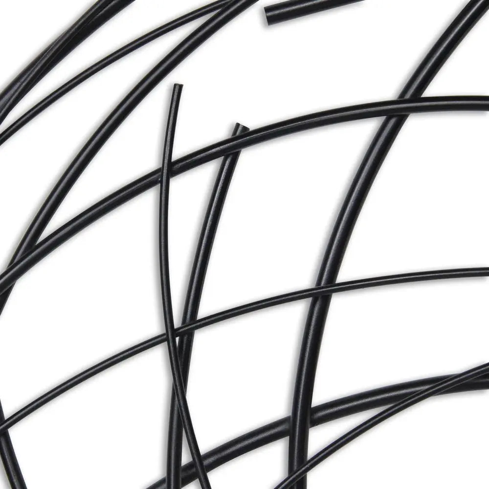 26" X 26" Black Metal Abstract Lines Round Hanging Dimensional Sculpture HomeRoots