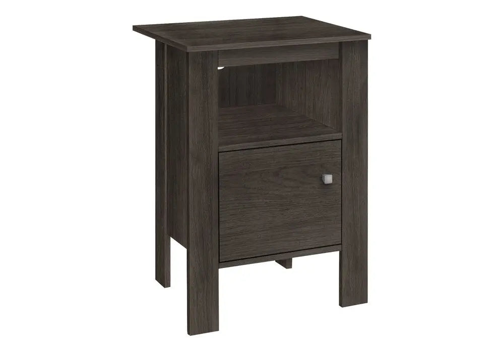 24" Brown Wood Nightstand HomeRoots