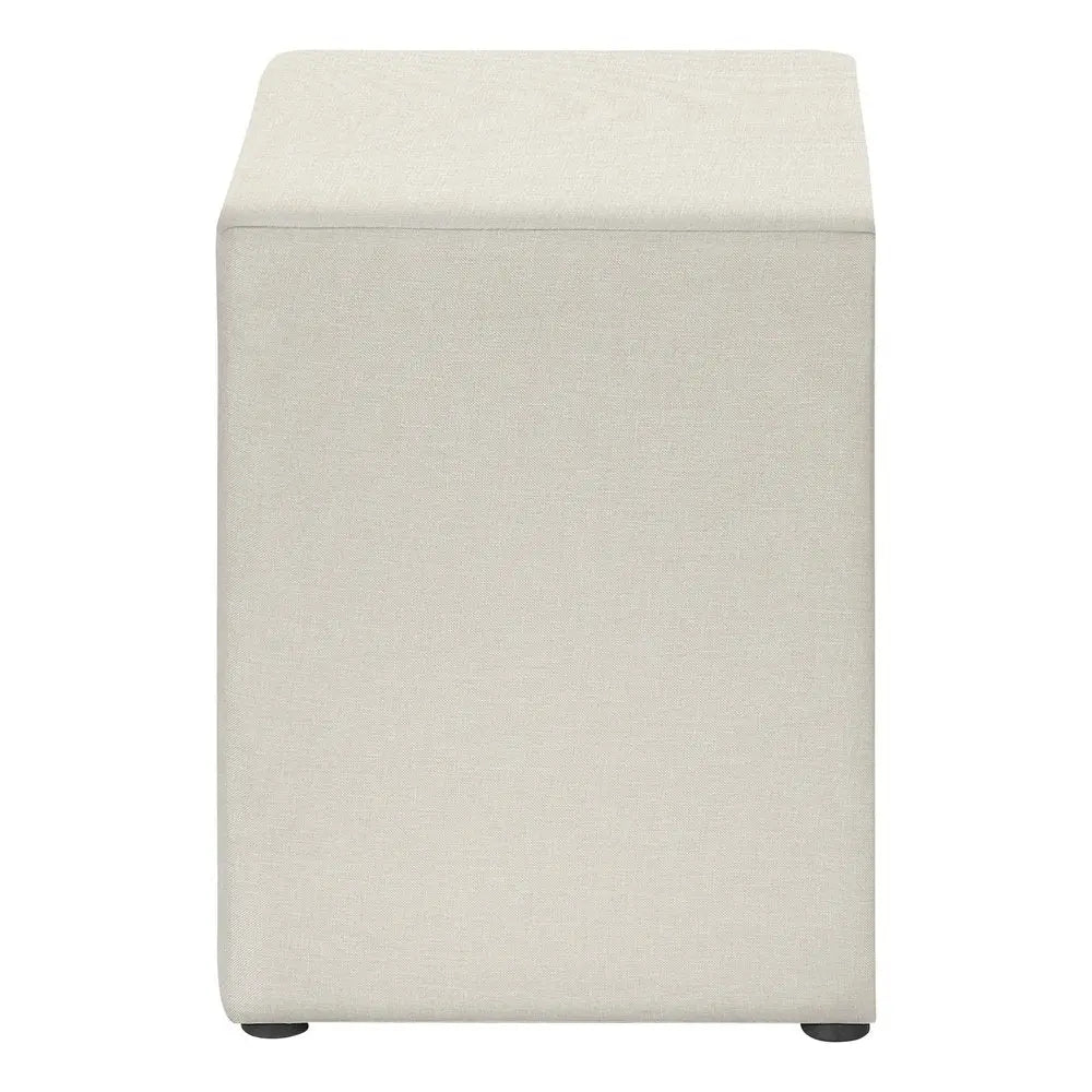 21" Beige Wood Two Drawer Nightstand HomeRoots