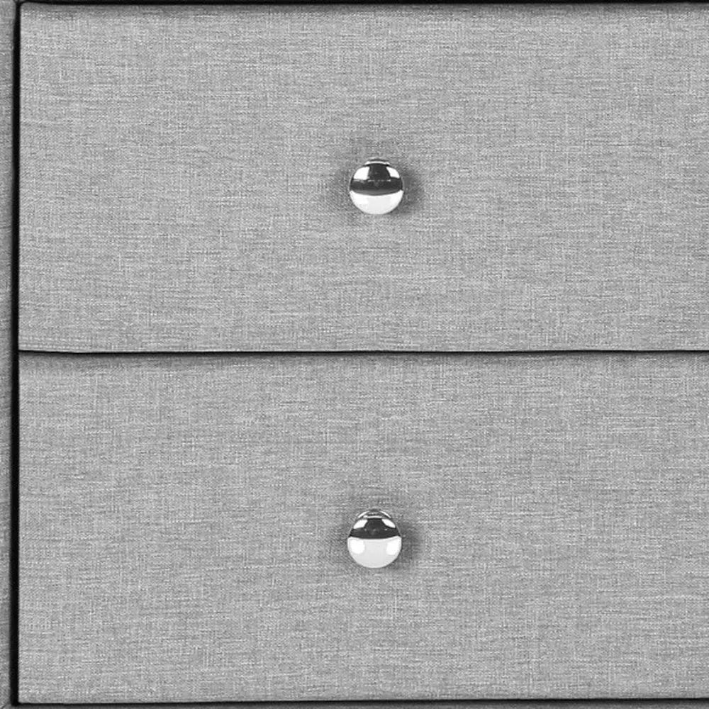 21" Gray Wood Two Drawer Nightstand HomeRoots