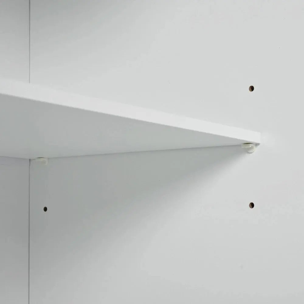 49" White Wood Barn Door Rolling Kitchen Island With Storage With USB - NOVA HOME FURNITURE