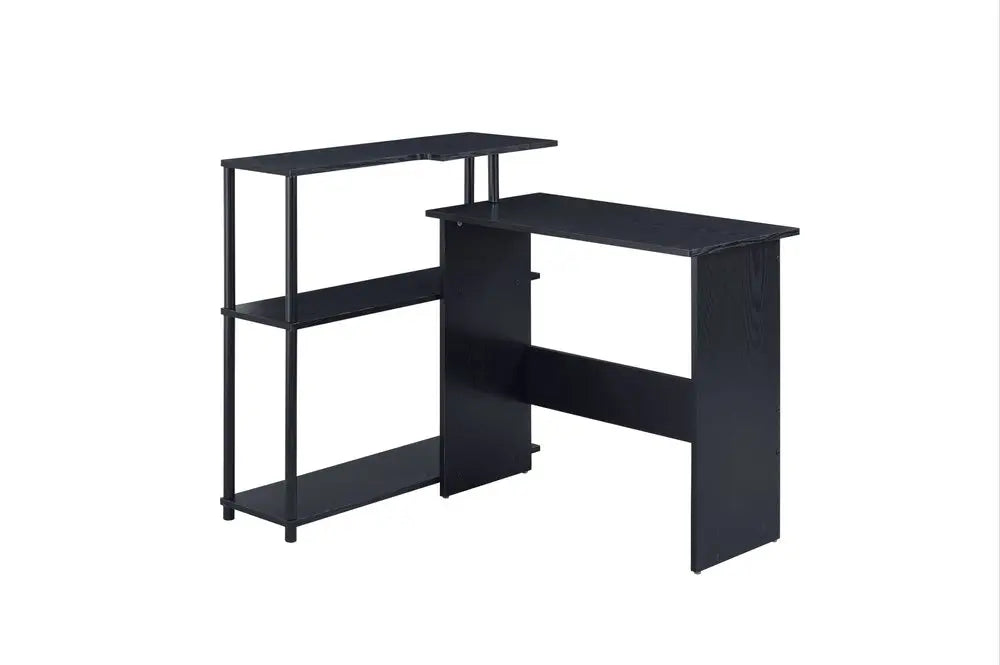 39" Black L Shape Writing Desk HomeRoots