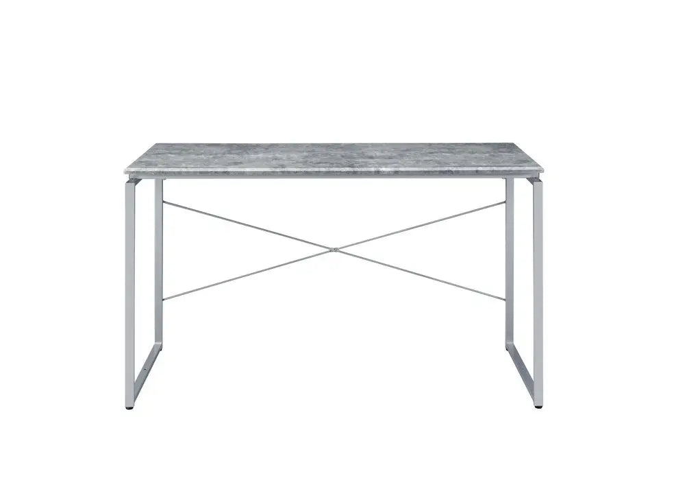 47" Gray and Black Writing Desk HomeRoots