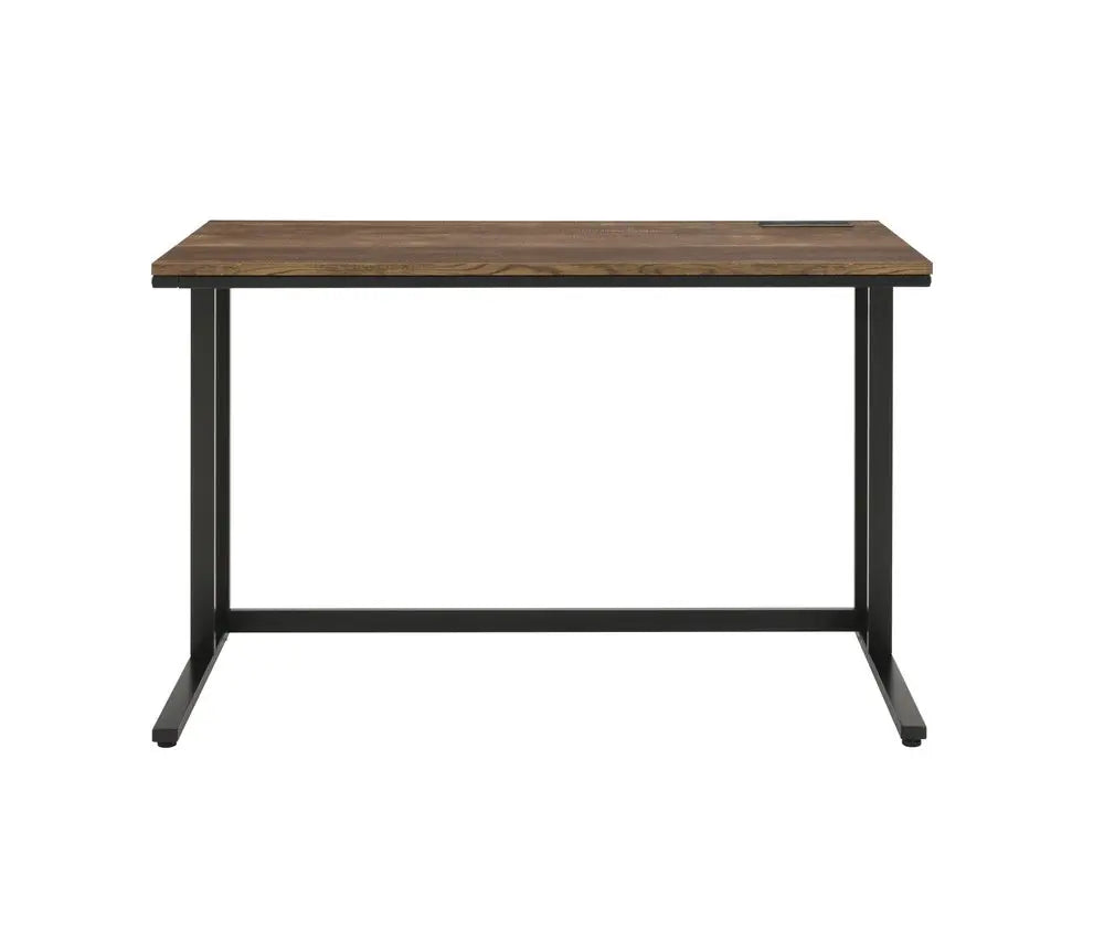 47" Brown and Black Writing Desk HomeRoots