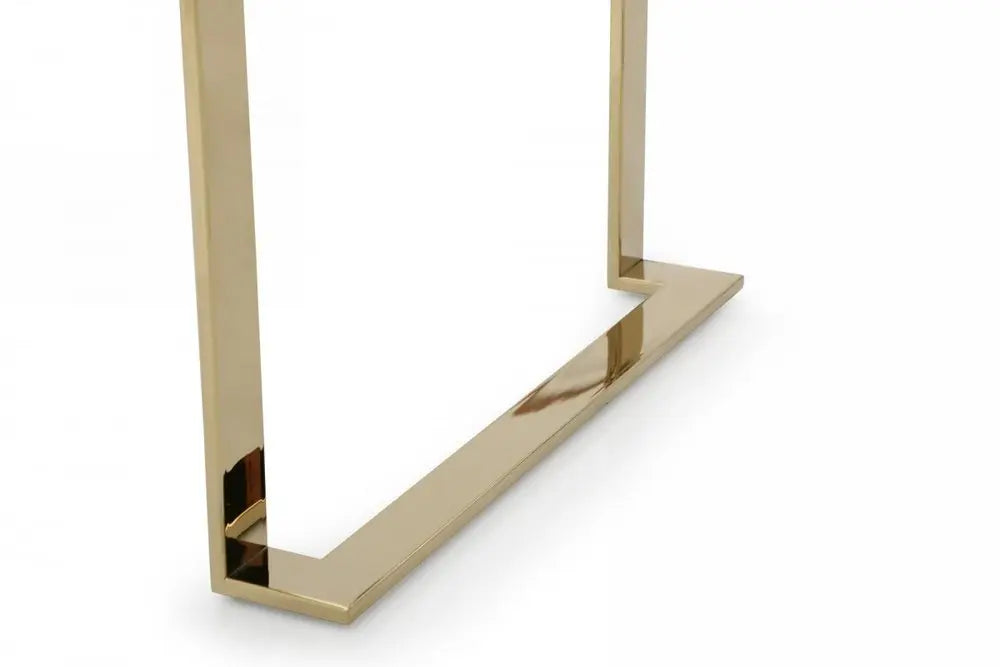 24" Champagne Gold and White One Drawer Nightstand HomeRoots