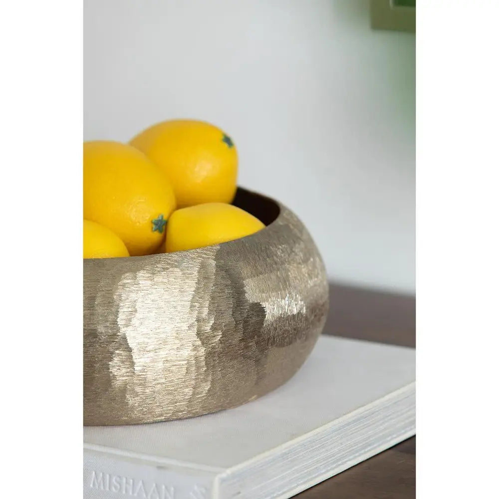 5" Gold Round Aluminum Table Vase - NOBLE HOME INTERIORS