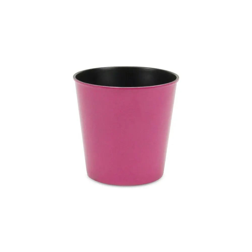 5" Hot Pink Recycled Plastic Indoor Outdoor Round Pot Planter HomeRoots