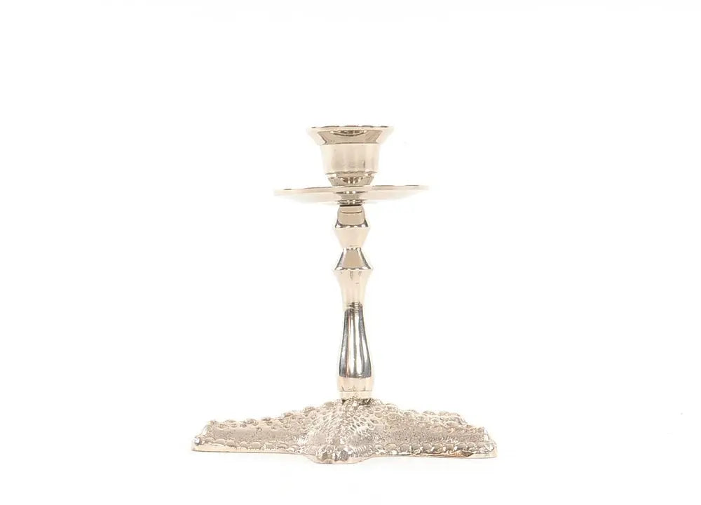 5" Silver Brass Starfish Tabletop Candle Holder - NOBLE HOME INTERIORS