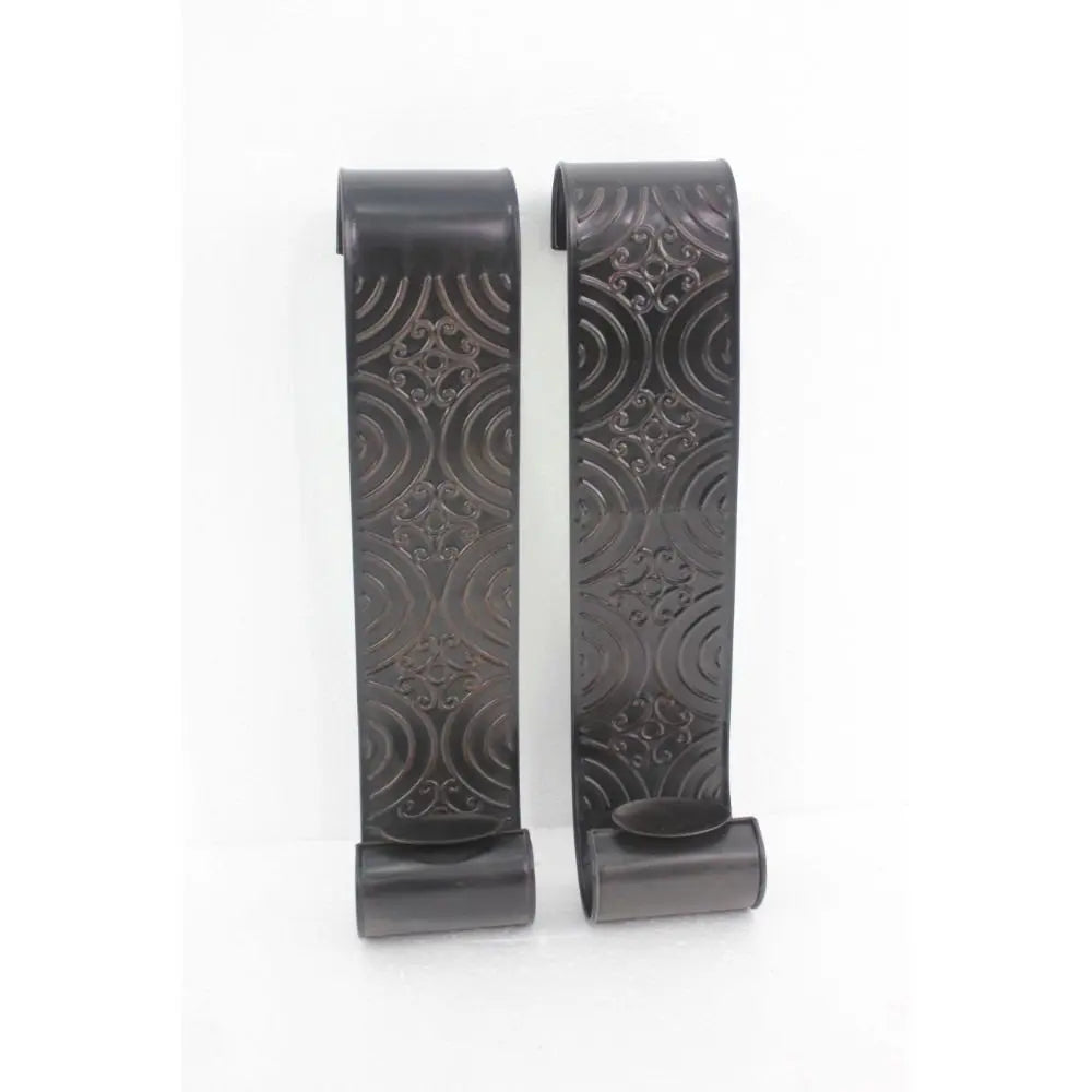 5" X 5" X 23.25" Brown, Vintage, Metal - Wall Candle Holder Sconce Set - NOBLE HOME INTERIORS