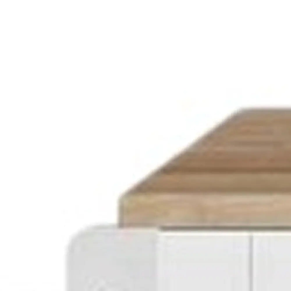 50" White Wood Barn Door Rolling Kitchen Island - NOVA HOME FURNITURE