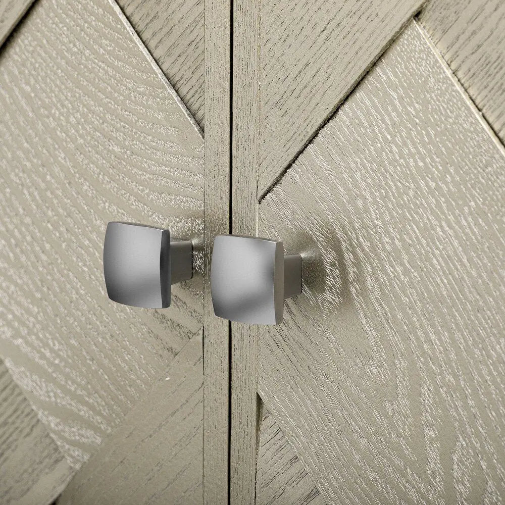 51" Champagne Wood Barn Door Rolling Kitchen Island - NOVA HOME FURNITURE