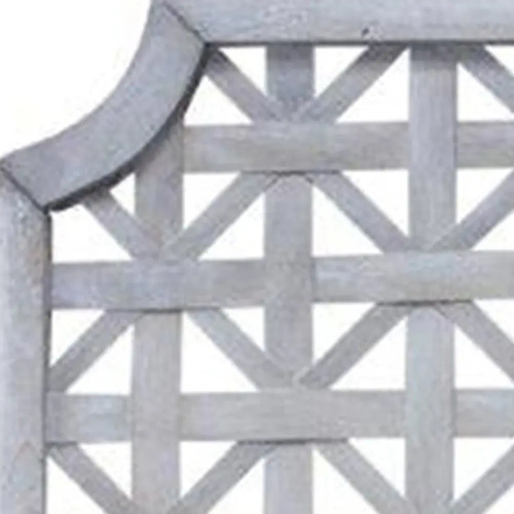 Set of Two Gray Geometric Solid Wood Square Framed Art HomeRoots