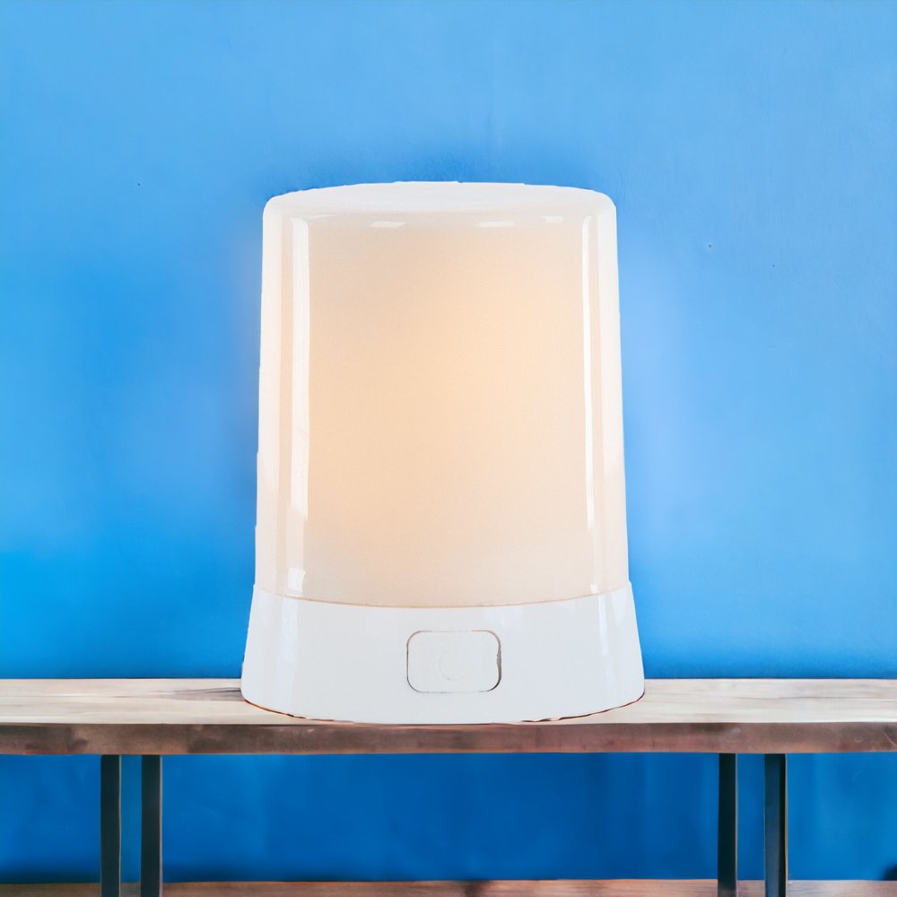 Vela de diseño sin llama naranja de 3"