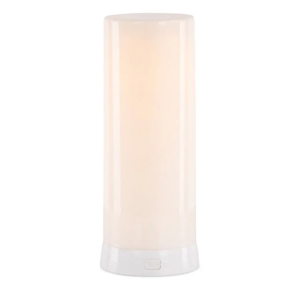 8" White Flameless Designer Candle HomeRoots