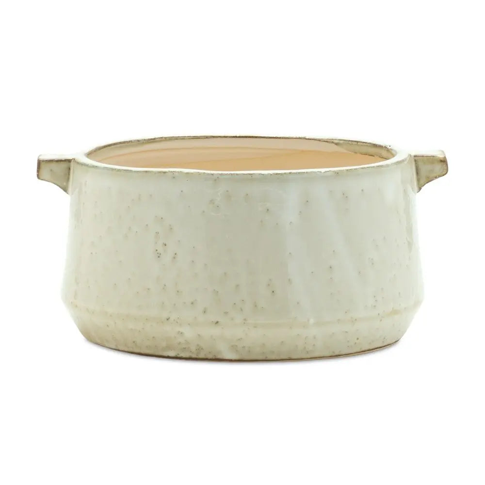 Beige Clay 5.54113 ounce Round Pot Planter HomeRoots