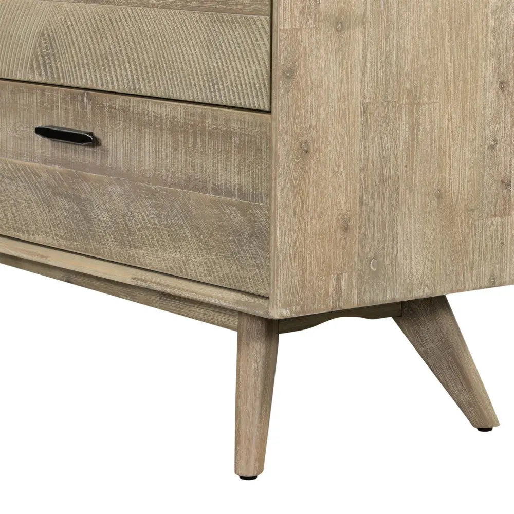 63" Brown Solid Wood Six Drawer Double Dresser HomeRoots