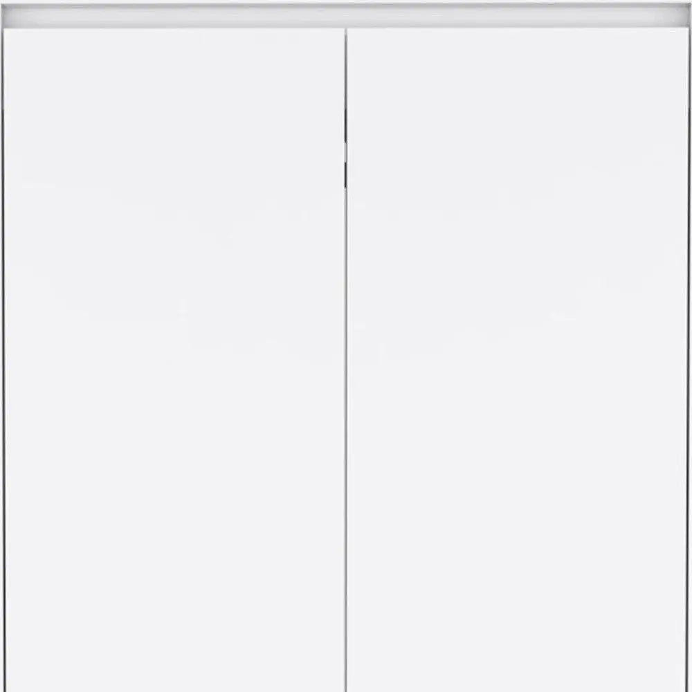 71" White Wood Two Door Two Drawer Combo Dresser HomeRoots