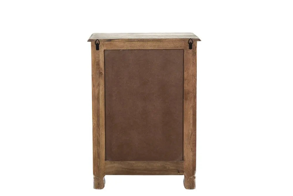 30" White Solid Wood Distressed One Drawer Nightstand HomeRoots