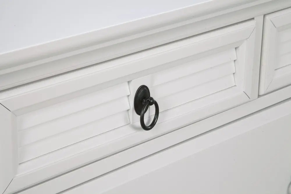 62" White Solid Wood Seven Drawer Double Dresser HomeRoots